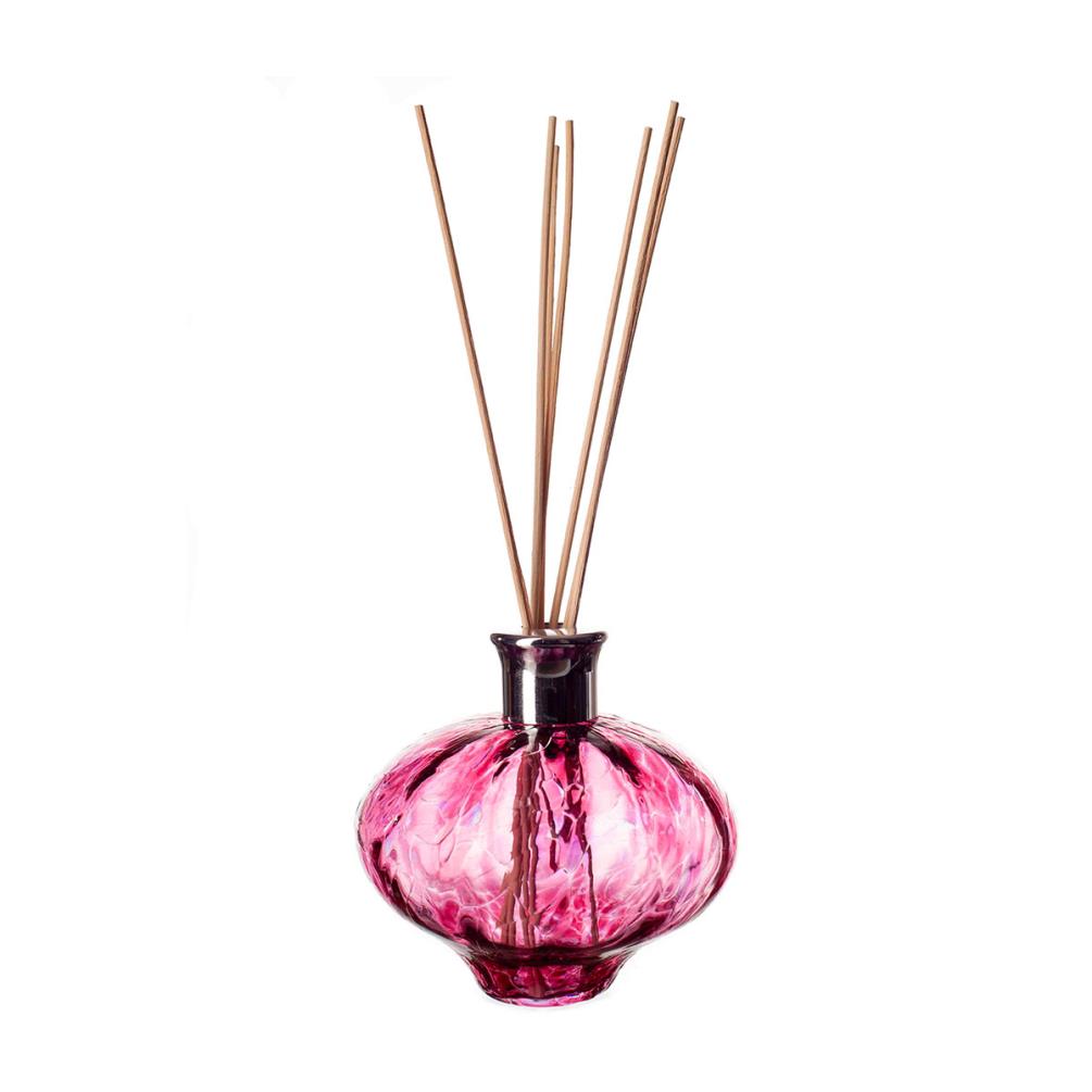 Amelia Art Glass Optic Pink Iris Oval Reed Diffuser £17.99